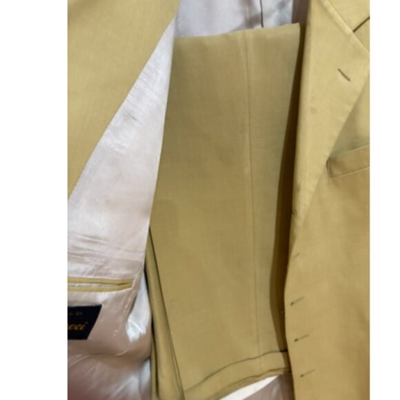 Bonacci Men’s Tan Suit 2-Piece 40R Blazer & Pants Made in USA - Picture 4 of 4